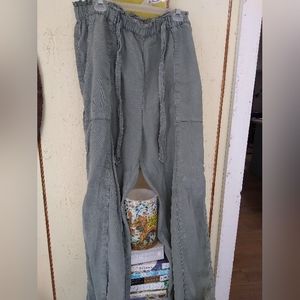 Aerie easy comfy pull on pants L green